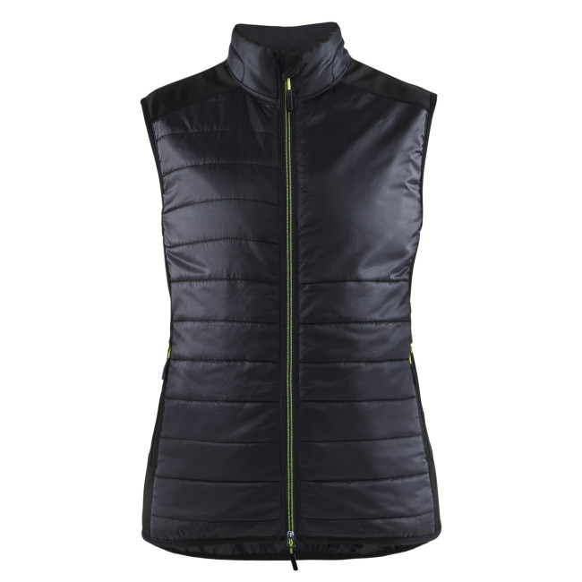 Gilet doublé femme Noir/Jaune fluo - Blaklader