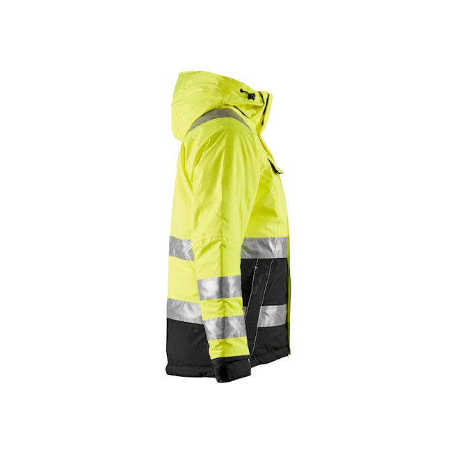 Gevoerde hoge zichtbaarheidsvest dames geel/zwart - Blaklader