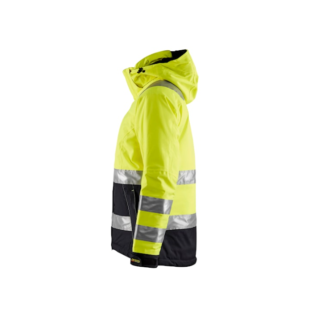 Gefütterte Warnschutzjacke für Damen gelb/schwarz - Blaklader