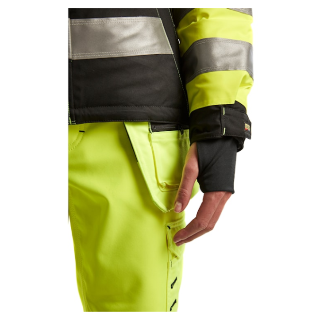 Gefütterte Warnschutzjacke für Damen gelb/schwarz - Blaklader