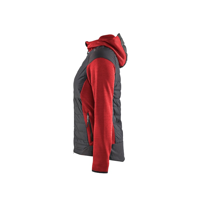 Damen Hybridjacke Rot/Schwarz - Blaklader