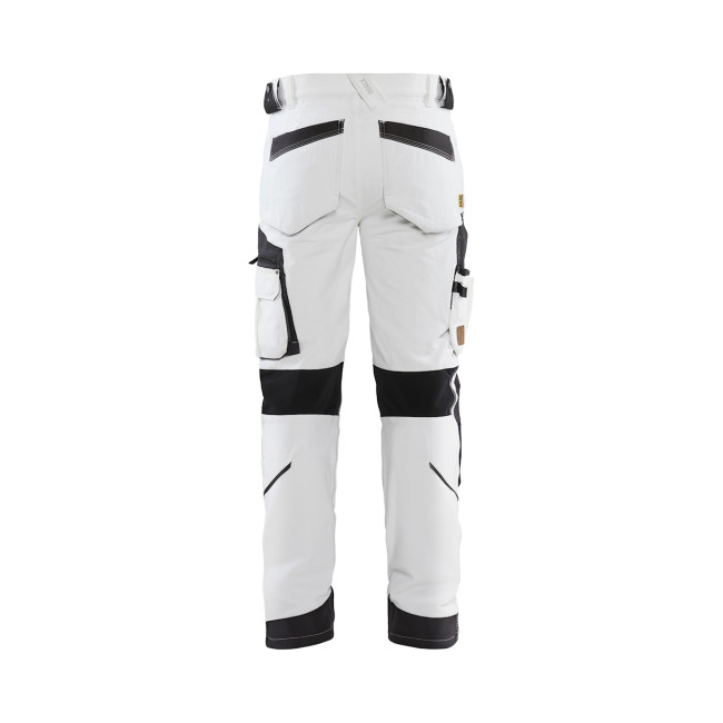 Pantalon peintre stretch 4D blanc/gris foncé - Blaklader