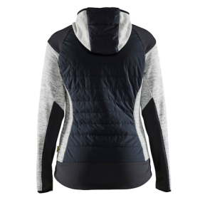 Damen Hybridjacke Grau meliert/Schwarz - Blaklader