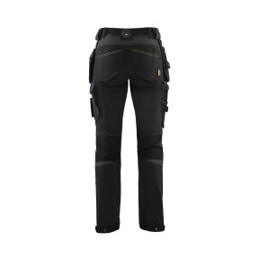 4D Stretch Handwerkerhose für Frauen schwarz/gelb - Blaklader