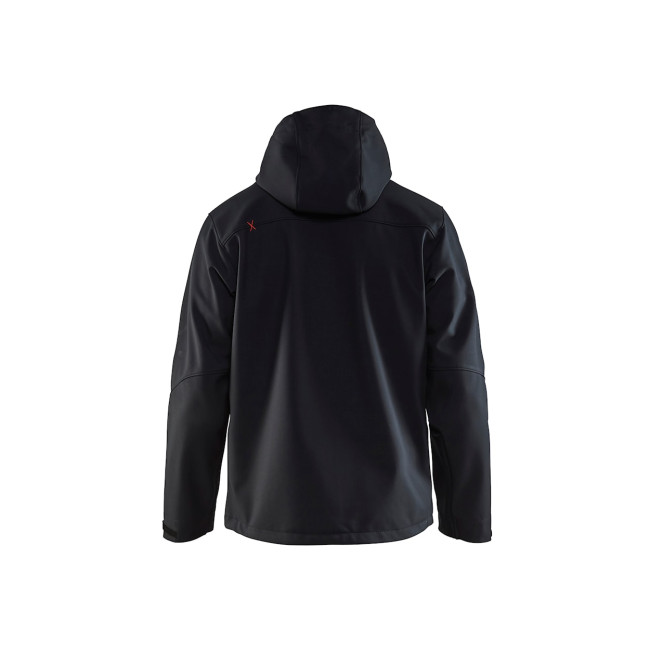 Softshell-Jacke mit Kapuze Schwarz/Rot - Blaklader