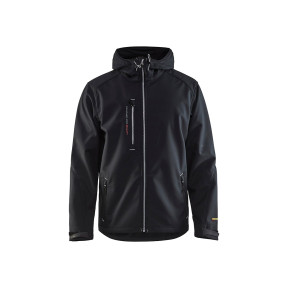 Softshell-Jacke mit Kapuze Schwarz/Grau - Blaklader