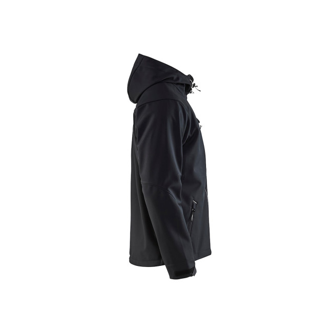 Softshell-Jacke mit Kapuze Schwarz/Grau - Blaklader