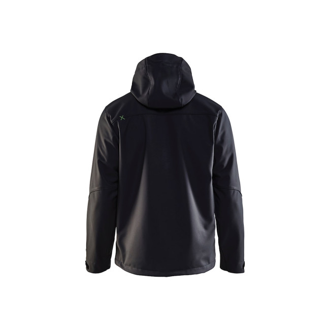 Softshell-Jacke mit Kapuze Schwarz/Grün - Blaklader