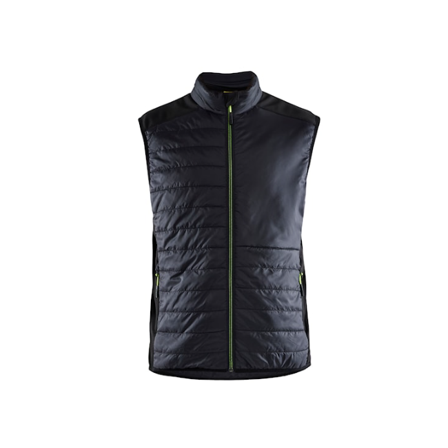 Gevoerd Vest Zwart/Fluorgeel - Blaklader