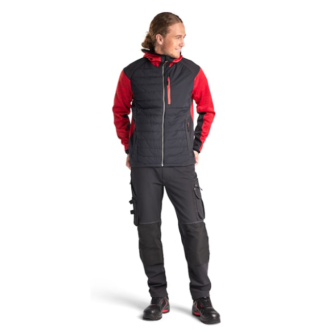 Hybrid-Jacke Rot/Schwarz - Blaklader