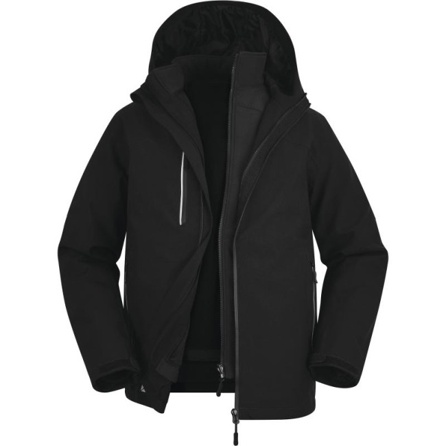 Parka 3 w 1 EOLE2 czarna - Delta plus