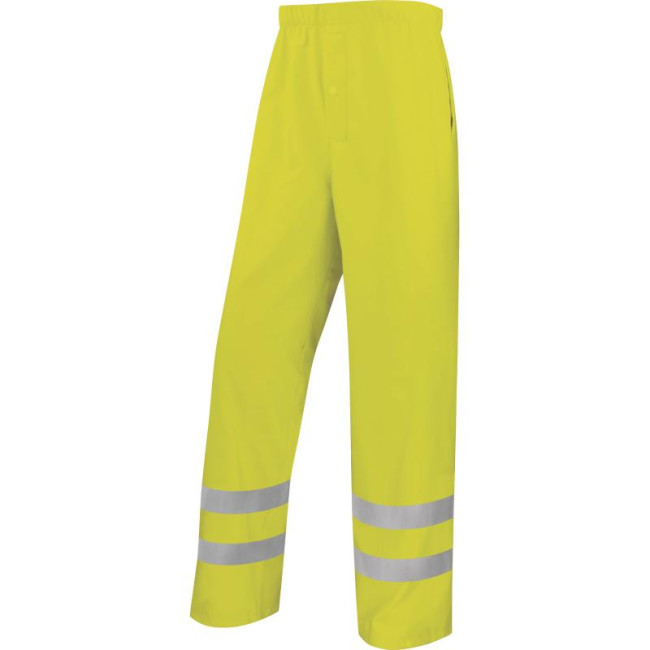 Regenbroek HV fluor geel - Delta plus