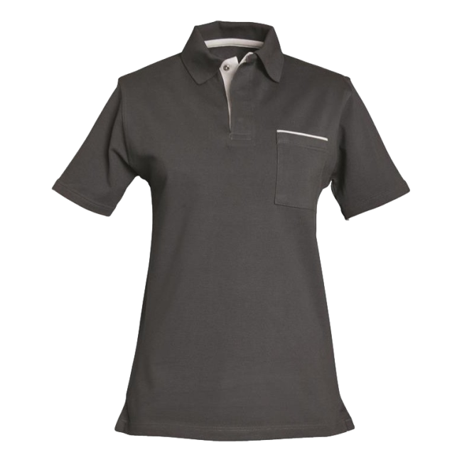 Polo homme Sasha 100% coton Gris convoy et gris clair - SNV