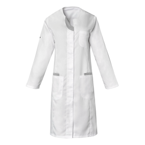 Blouse femme manches réglables Lali Blanc et gris - SNV