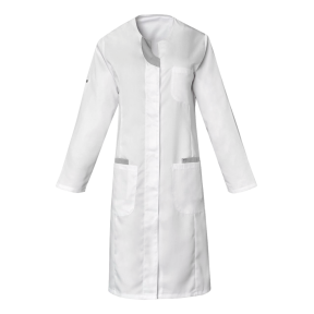 Blouse femme manches réglables Lali Blanc et gris - SNV