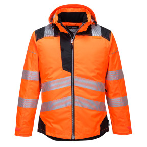 PARKA HV PW3ORANGE NOIR - PORTWEST