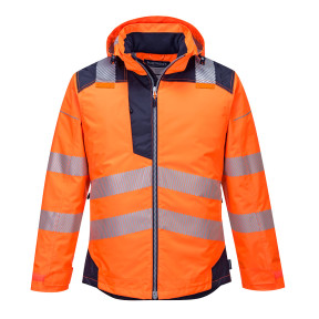 PARKA HV PW3POMARAŃCZOWA GRANATOWA - PORTWEST