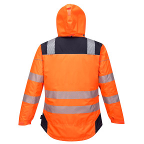 PARKA HV PW3POMARAŃCZOWA GRANATOWA - PORTWEST
