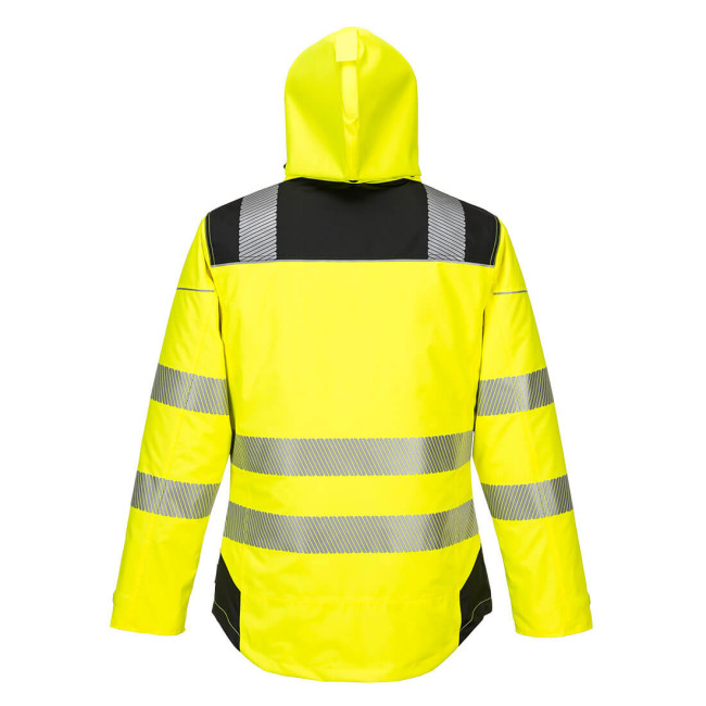 PARKA HV PW3JAUNE NOIR - PORTWEST