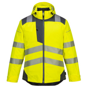 WARNSCHUTZPARKA PW3 GELB GRAU - PORTWEST
