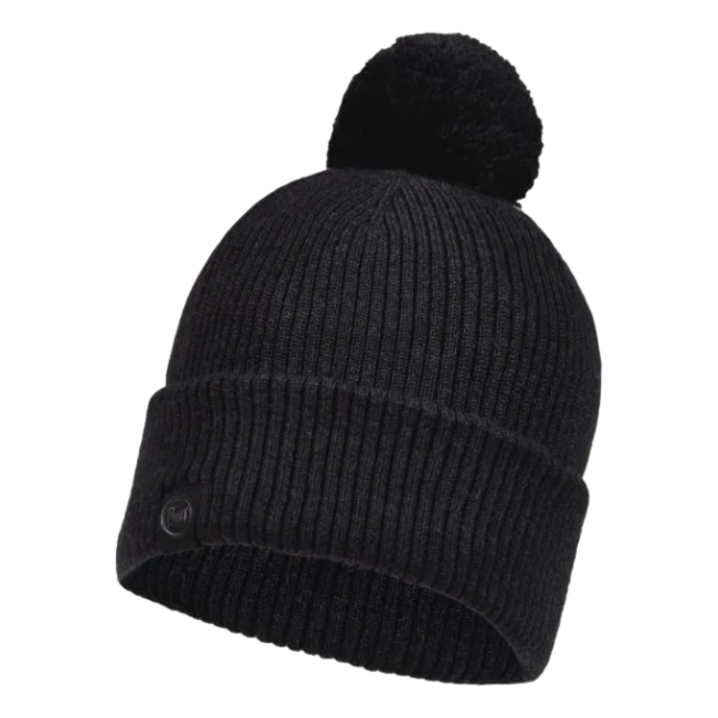 KNITTED BONNET TIM GRAPHITE - Buff