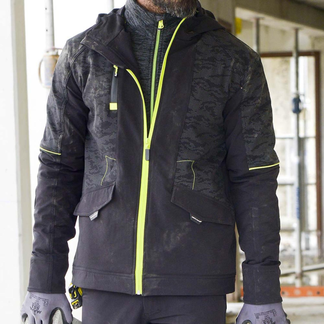 Bluza robocza Garcia Czarna i żółta fluorescencyjna - North Ways