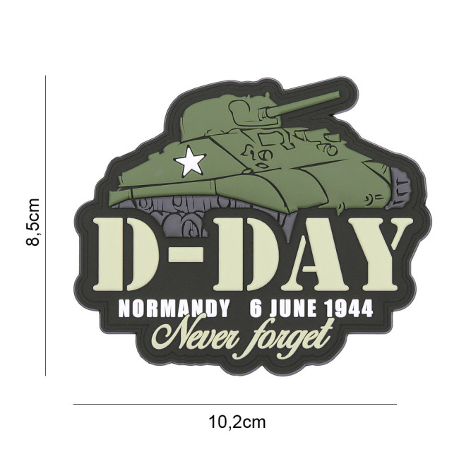 3D PVC Patch D-Day Sherman - 101 Inc