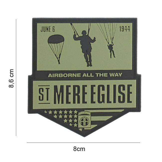 Patch 3D PVC St Mere Eglise - 101 Inc