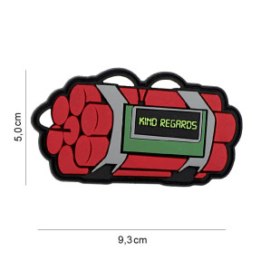 3D PVC Patch Kind regards rot - 101 Inc