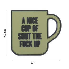 3D PVC Patch A nice cup grün - 101 Inc