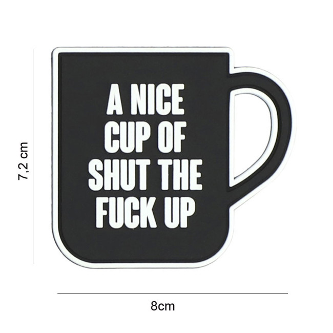 3D PVC Patch A nice cup schwarz - 101 Inc