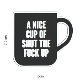 3D PVC Patch A nice cup schwarz - 101 Inc