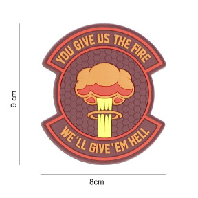 Patch 3D PVC We give 'em hell - 101 Inc