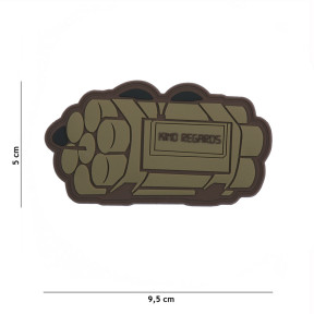 Patch 3D PVC Kind regards coyote - 101 Inc