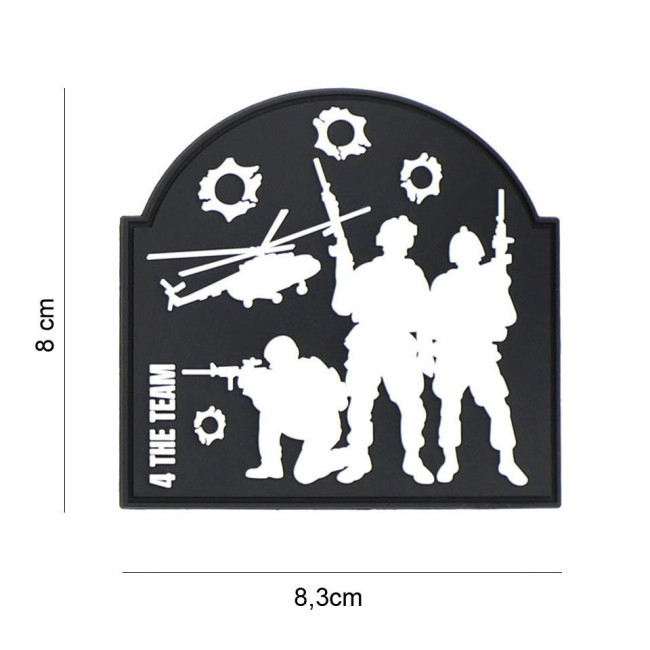 3D PVC Patch 4 the team - 101 Inc