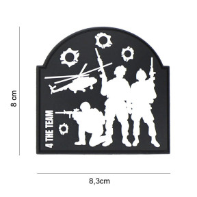 3D PVC Patch 4 the team - 101 Inc