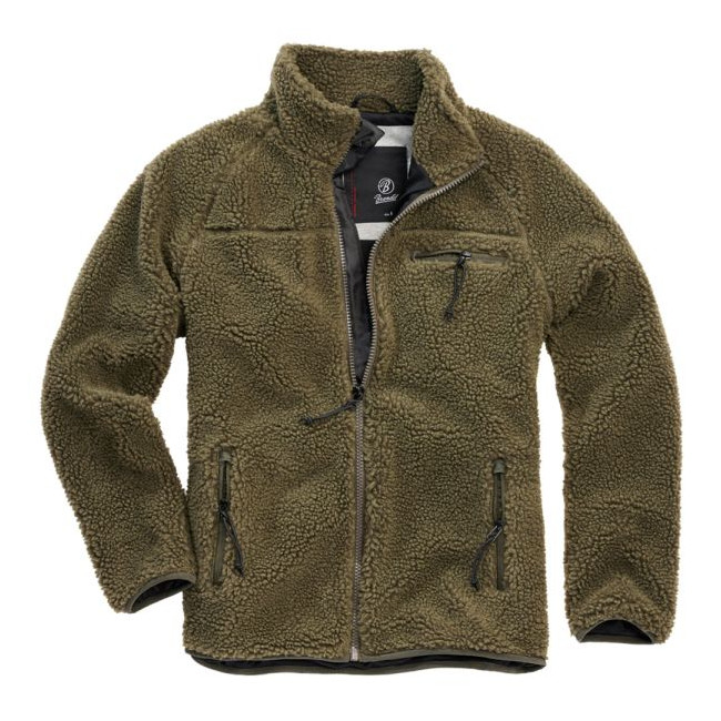 Veste polaire à capuche olive - Brandit