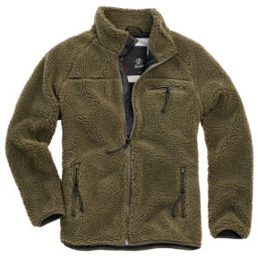 Fleecejacke mit Kapuze olivgrün - Brandit