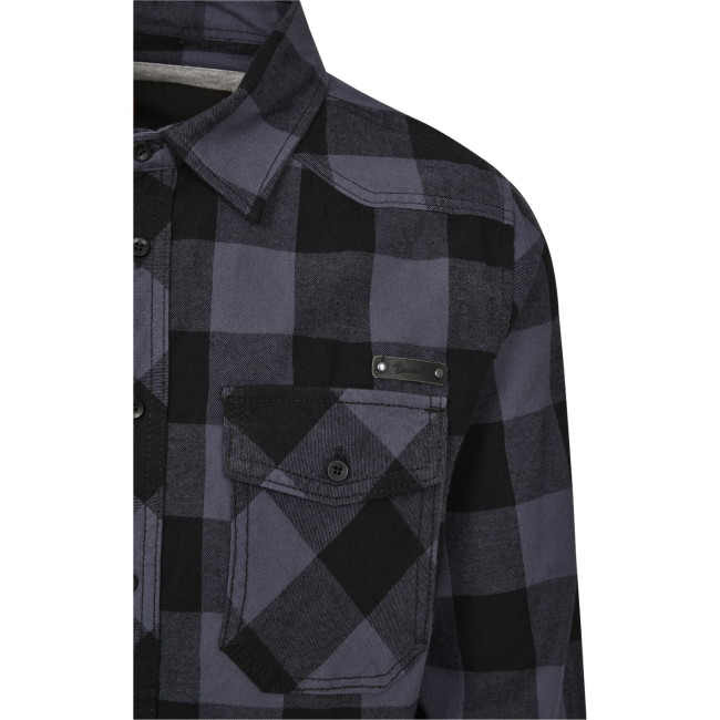 Chemise à carreaux gris/noir - Brandit