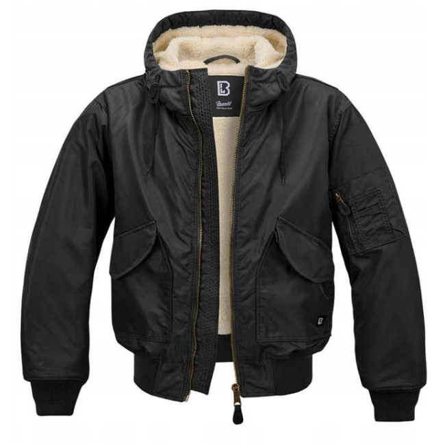 Pilotenjack met capuchon CWU zwart - Brandit
