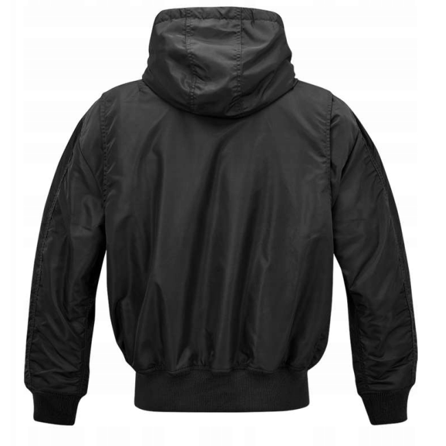 Blouson aviateur à capuche CWU noir - Brandit