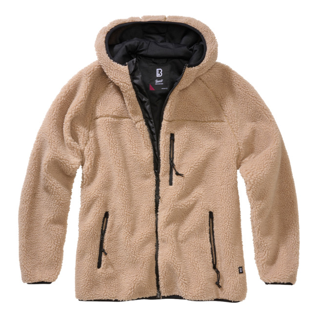 Kurtka damska polar z kapturem camel - Brandit