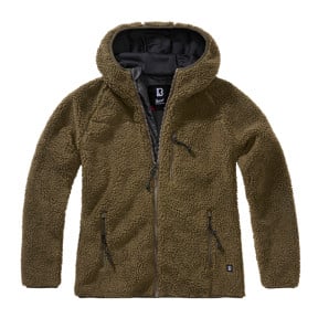 Veste femme polaire à capuche olive - Brandit