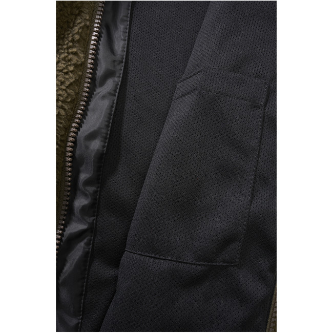 Veste femme polaire à capuche olive - Brandit