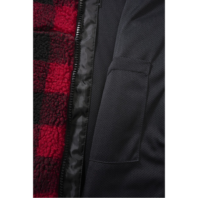 Veste femme polaire à capuche rouge/noir - Brandit