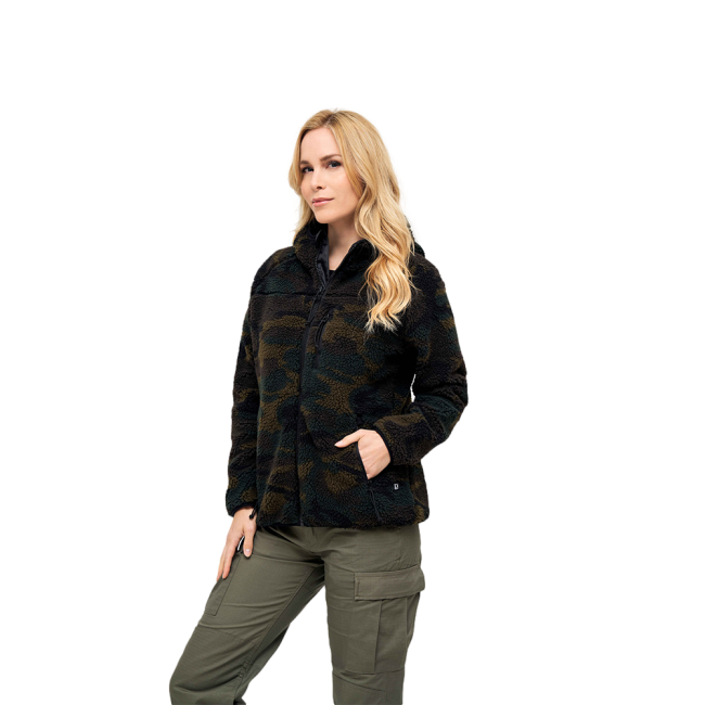 Dames fleece vest met capuchon woodland - Brandit