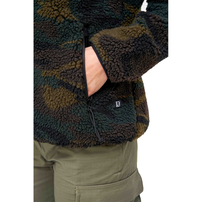 Dames fleece vest met capuchon woodland - Brandit