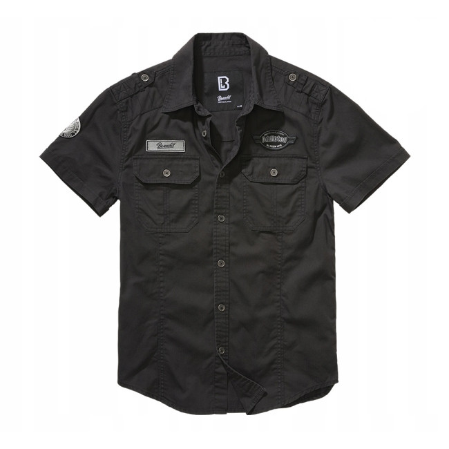 Chemise à manches courtes Luis vintage noir - Brandit