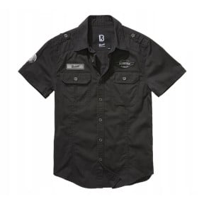 Chemise à manches courtes Luis vintage noir - Brandit