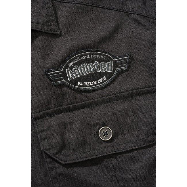 Korte mouwen shirt Luis vintage zwart - Brandit